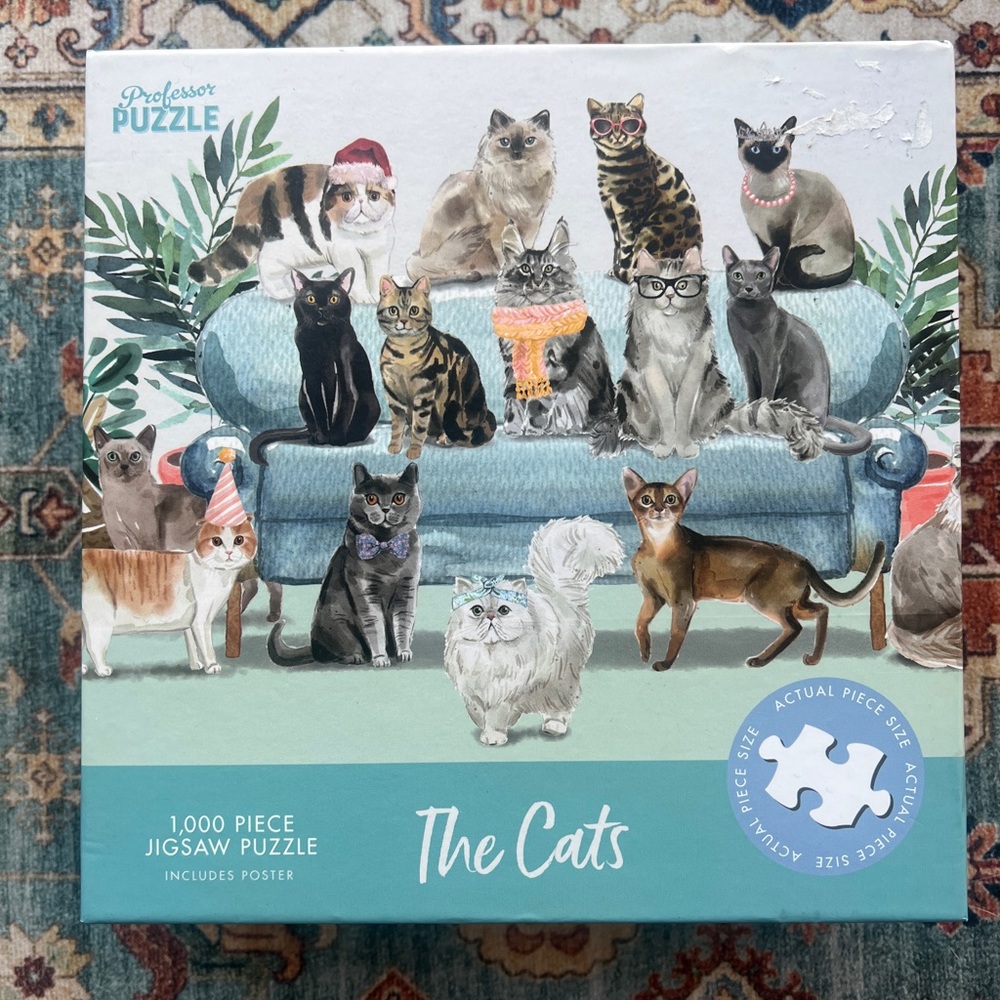 The Cats Jigsaw Puzzle - Blue and Gray